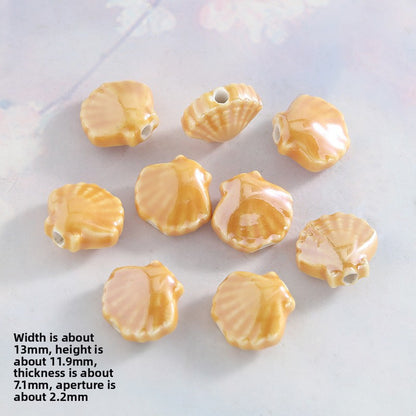 Ceramics Shell Love Charms Jewelry Accessories In Colour