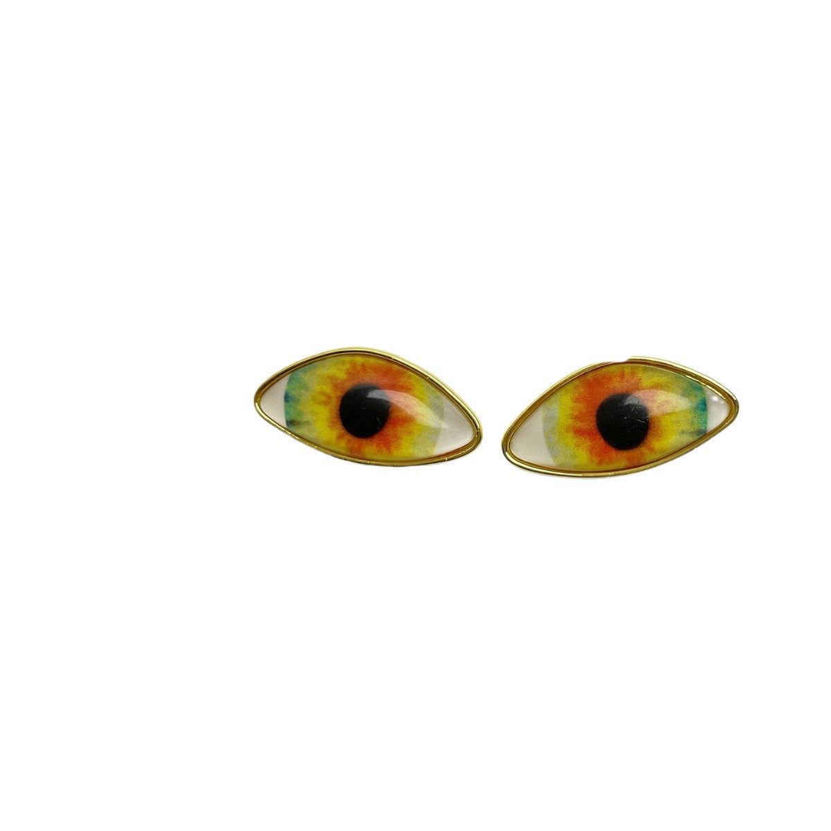 Devil's Eye Earrings For Retro Style Featuring Electroplated Alloy Material In Colour