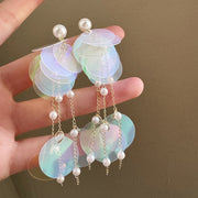 Super Fairy Colorful Sequin Beaded Tassel Earrings