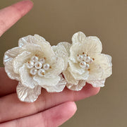 Style Pearl Camellia Earrings