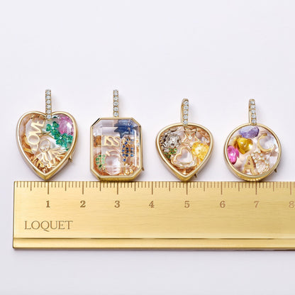 Copper Animal Love Charms Necklace For Women Featuring Transparent Zircon Inlay, 1 Piece