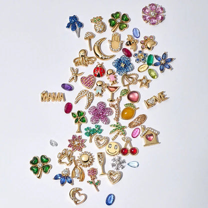 Heart Shape Copper Love Charms Jewelry Accessories Featuring Elegant Design