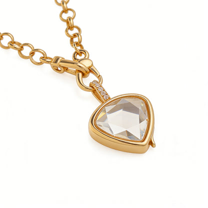 Copper Animal Love Charms Necklace For Women Featuring Transparent Zircon Inlay, 1 Piece
