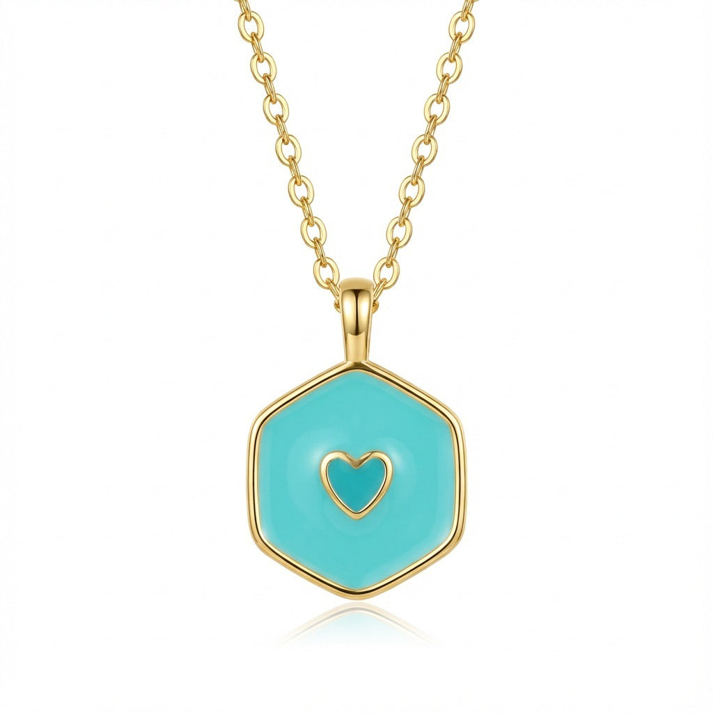 Sweet Heart Shape Necklace For Women Featuring Copper Material With Cable Chain, Perfect For Valentine's Day