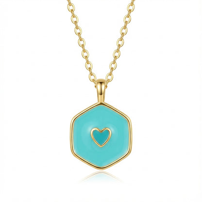 Sweet Heart Shape Necklace For Women Featuring Copper Material With Cable Chain, Perfect For Valentine's Day