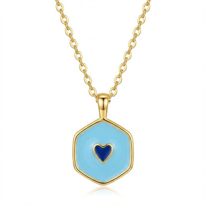 Sweet Heart Shape Necklace For Women Featuring Copper Material With Cable Chain, Perfect For Valentine's Day