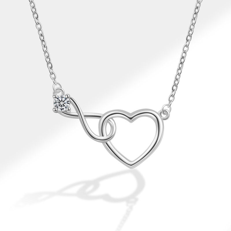 Heart Shape Necklace For Women Featuring Electroplated Copper With Cable Chain, Elegant Jewelry Set