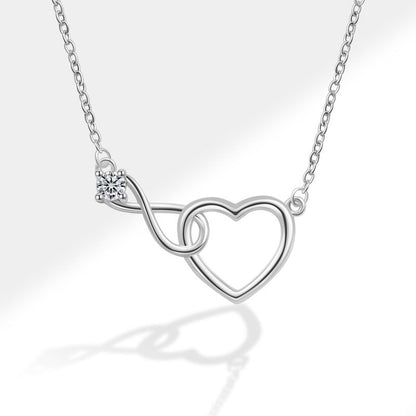 Heart Shape Necklace For Women Featuring Electroplated Copper With Cable Chain, Elegant Jewelry Set