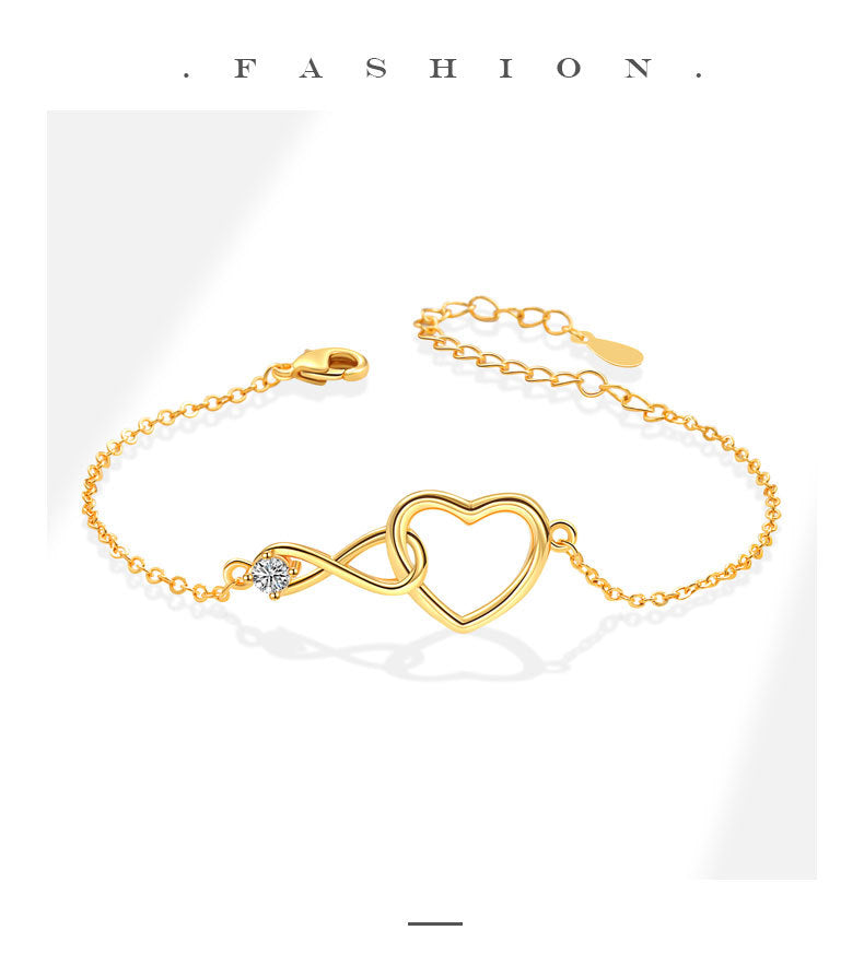 Heart Shape Necklace For Women Featuring Electroplated Copper With Cable Chain, Elegant Jewelry Set
