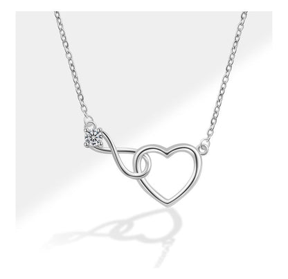 Heart Shape Necklace For Women Featuring Electroplated Copper With Cable Chain, Elegant Jewelry Set