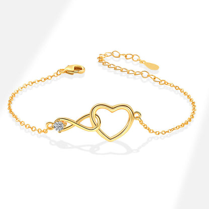 Heart Shape Necklace For Women Featuring Electroplated Copper With Cable Chain, Elegant Jewelry Set