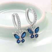 Sapphire Blue Is September (Butterfly Earrings)