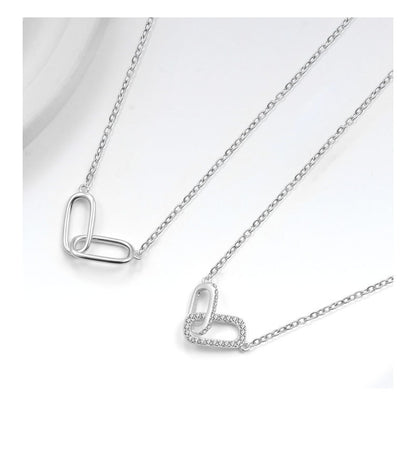 Heart Shape Choker For Women Featuring Zircon Inlay On Copper With Electroplated Gold Plating And Cable Chain