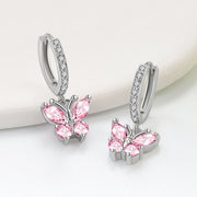 Pink October (Butterfly Earrings)