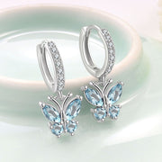 Light Blue December (Butterfly Earrings)