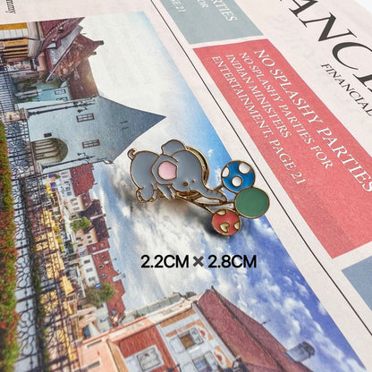 Metal Dumpling Salmon Sushi Tempura Rice Ball Badge Pin Clothing Bag Badge Alloy Brooch