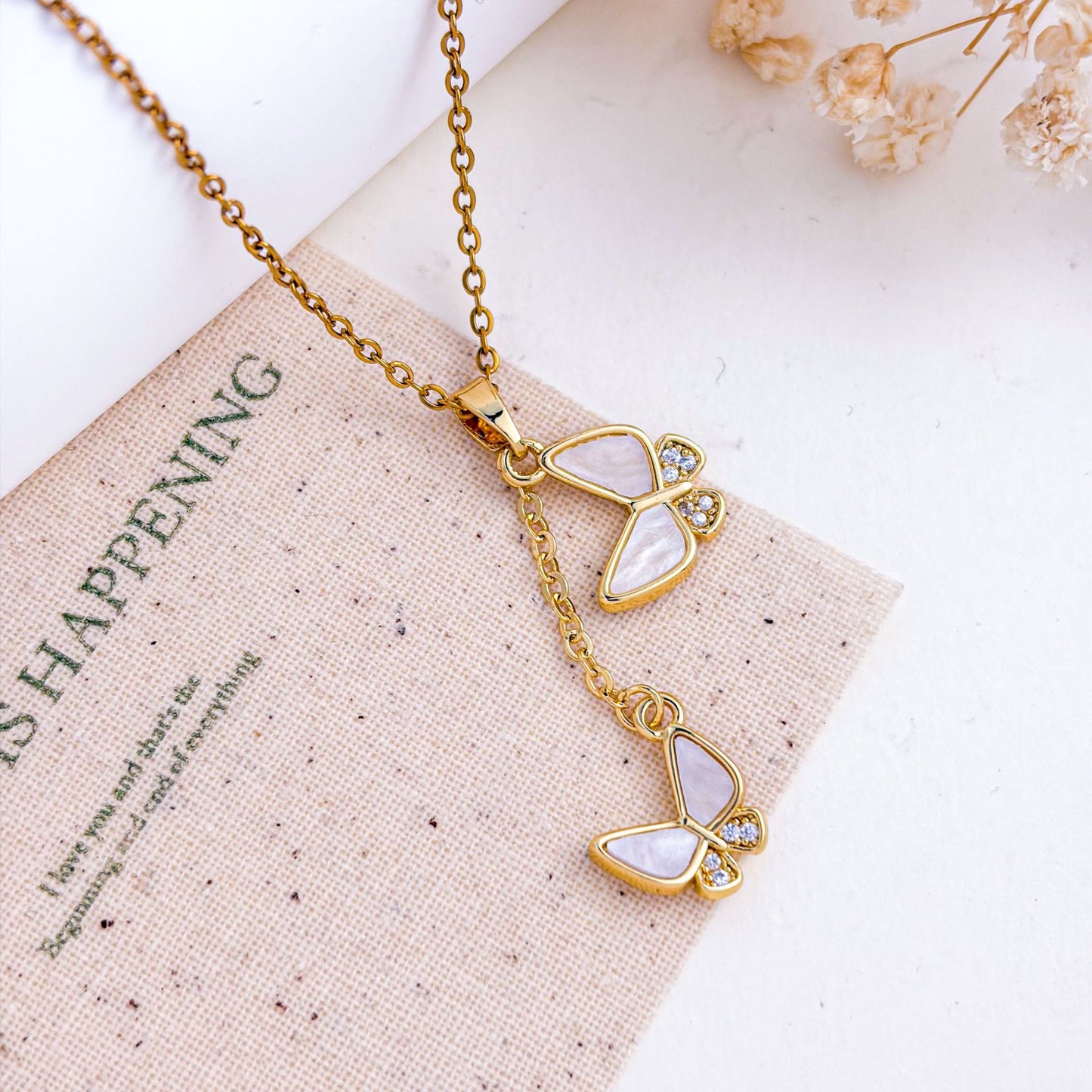 Sweet Heart Shape Necklace For Unisex Featuring Zircon Inlay And Titanium Steel Cable Chain