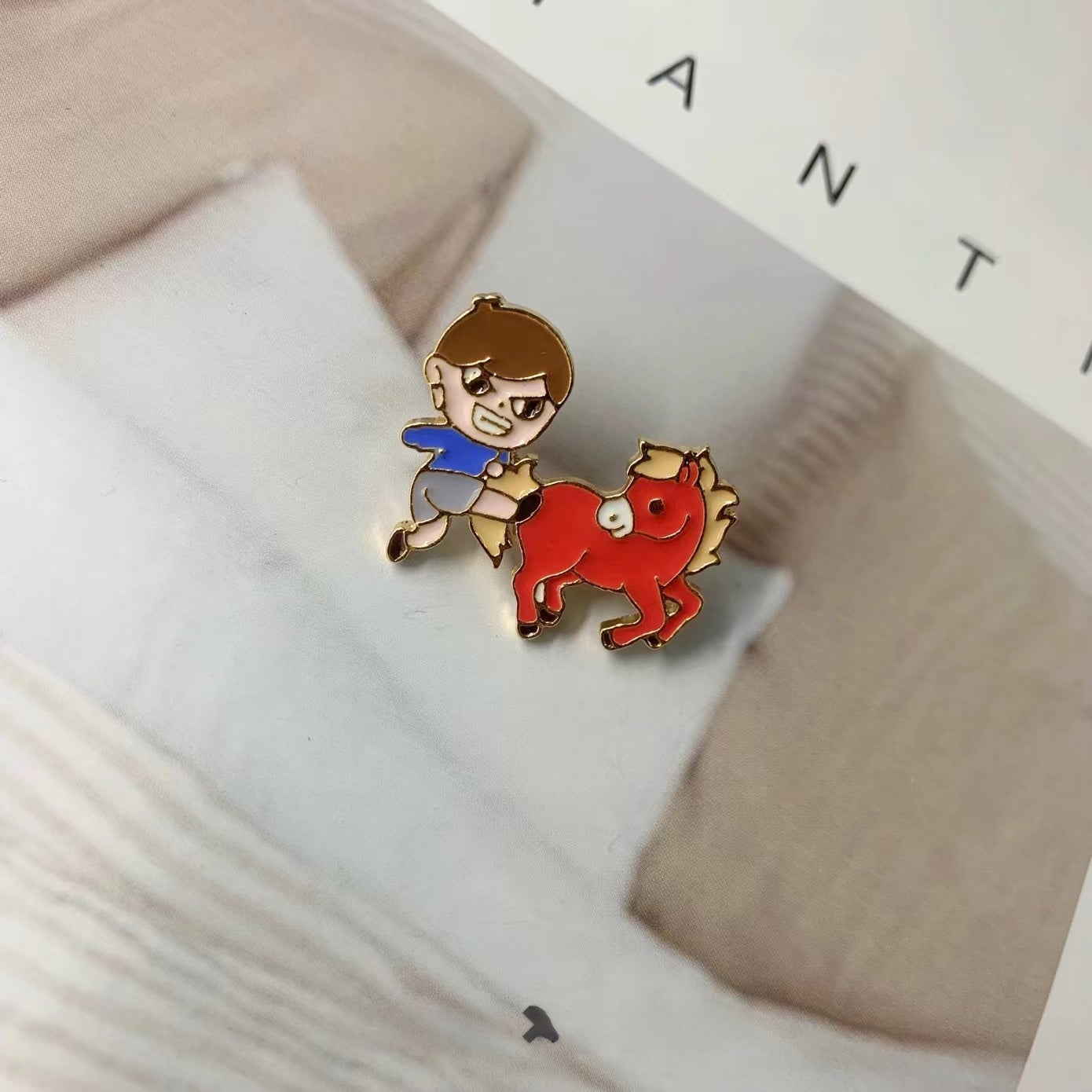 Metal Dumpling Salmon Sushi Tempura Rice Ball Badge Pin Clothing Bag Badge Alloy Brooch