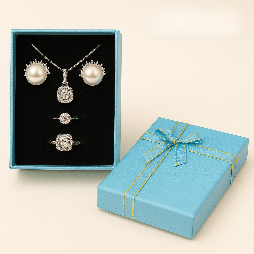 1 Piece Paper Jewelry Box With Bow Tie Design For Elegant Jewelry Packaging