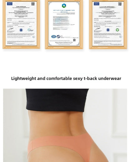 Seamless Solid Color Bikini Panties For Women In Low Waist Design, Made Of Nylon, Suitable For All Seasons