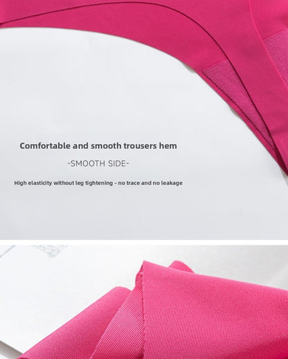 Seamless Solid Color Bikini Panties For Women In Low Waist Design, Made Of Nylon, Suitable For All Seasons