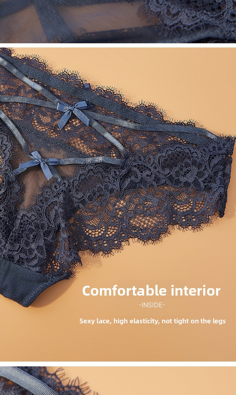 Breathable Flowers Pattern Low Waist Thongs For Women In Nylon Fabric, Suitable For All Seasons