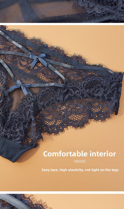 Breathable Flowers Pattern Low Waist Thongs For Women In Nylon Fabric, Suitable For All Seasons