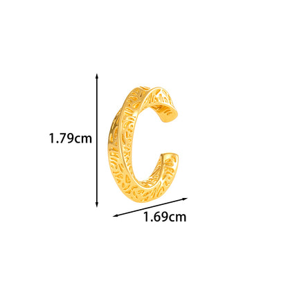 Leaf Pattern Ear Cuffs For Women Featuring 18K Real Gold Plated Copper With Electroplating Process