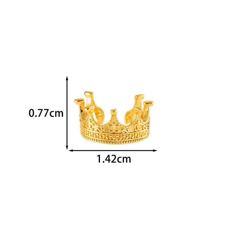 Leaf Pattern Ear Cuffs For Women Featuring 18K Real Gold Plated Copper With Electroplating Process