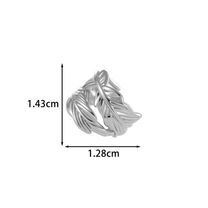 Leaf Pattern Ear Cuffs For Women Featuring 18K Real Gold Plated Copper With Electroplating Process