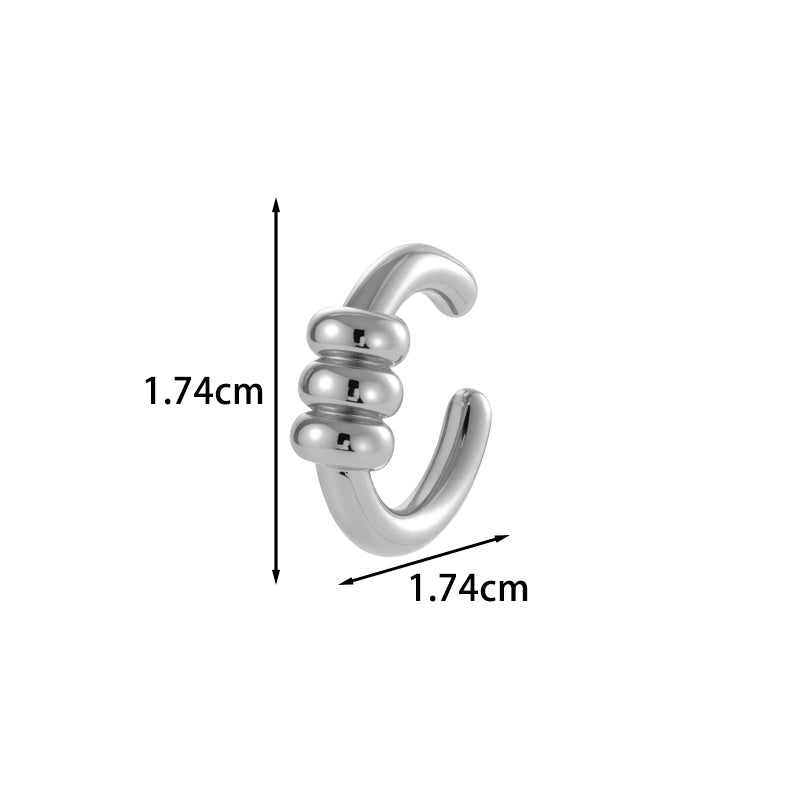 Leaf Pattern Ear Cuffs For Women Featuring 18K Real Gold Plated Copper With Electroplating Process