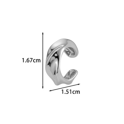 Leaf Pattern Ear Cuffs For Women Featuring 18K Real Gold Plated Copper With Electroplating Process