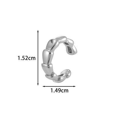 Leaf Pattern Ear Cuffs For Women Featuring 18K Real Gold Plated Copper With Electroplating Process