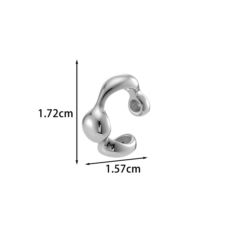 Leaf Pattern Ear Cuffs For Women Featuring 18K Real Gold Plated Copper With Electroplating Process