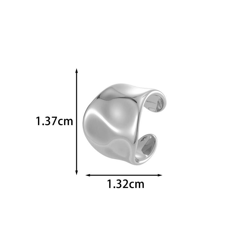Leaf Pattern Ear Cuffs For Women Featuring 18K Real Gold Plated Copper With Electroplating Process
