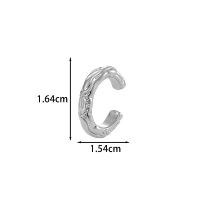 C Shape Ear Cuffs For Women Featuring Copper Material With 18K Real Gold Plated Electroplating Process