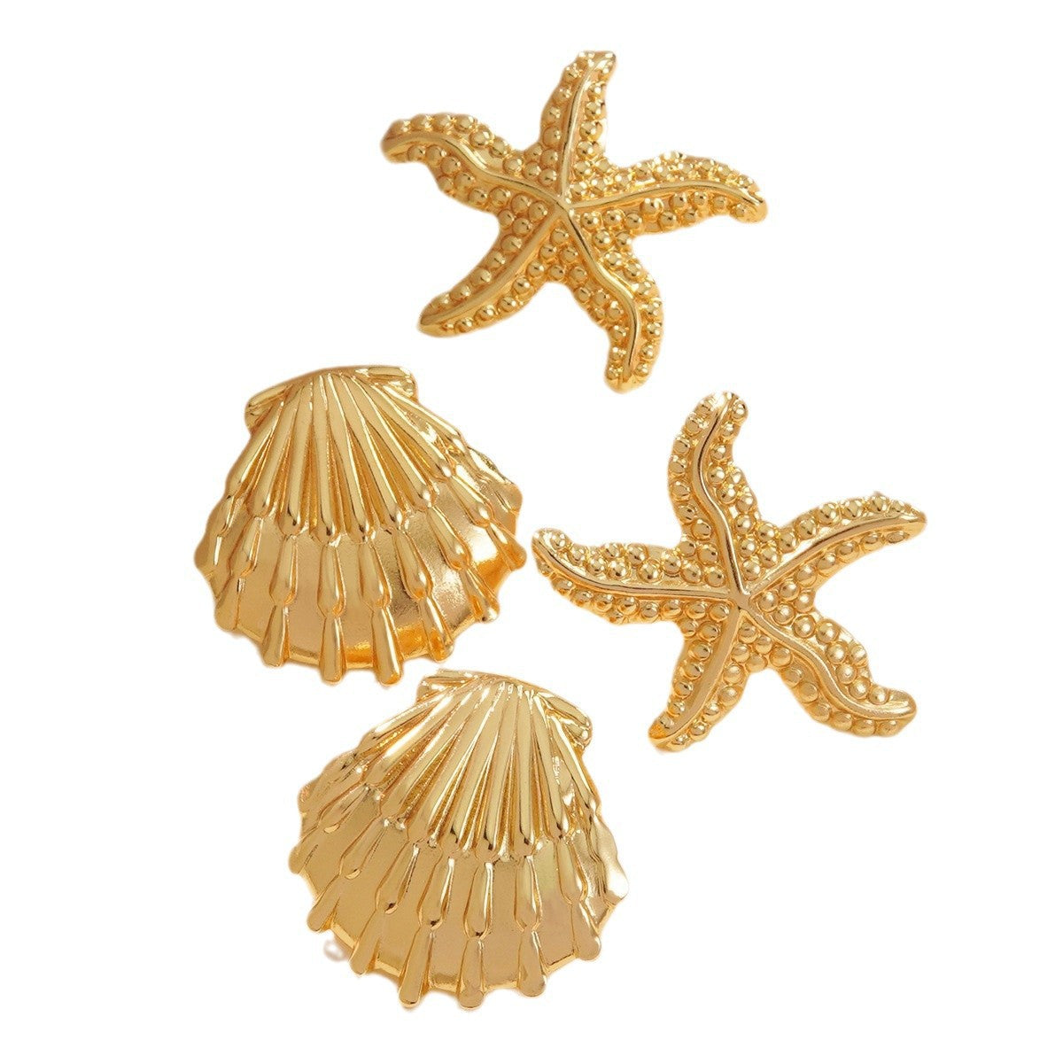 Starfish Earrings For Everyday Wear In Simple Style Made Of Durable Titanium Steel