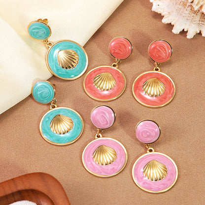 For Earrings Crafted From Durable 304 Stainless Steel Featuring Enamel Design