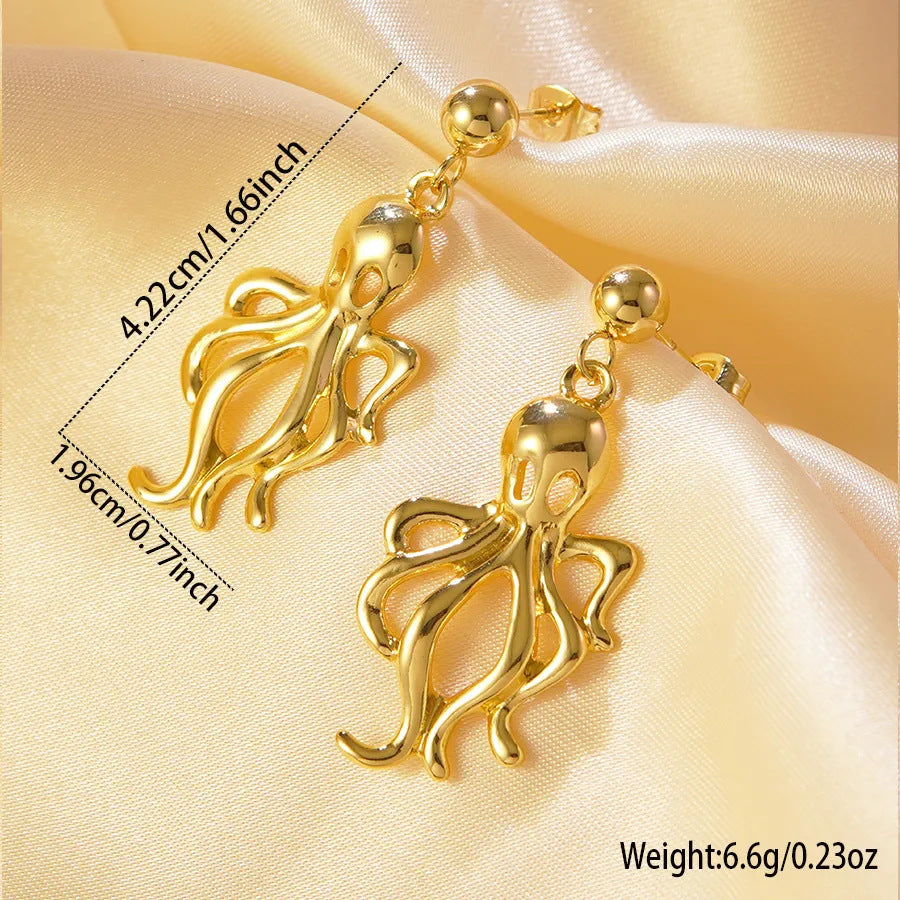 Starfish Earrings For Everyday Wear In Simple Style Made Of Durable Titanium Steel