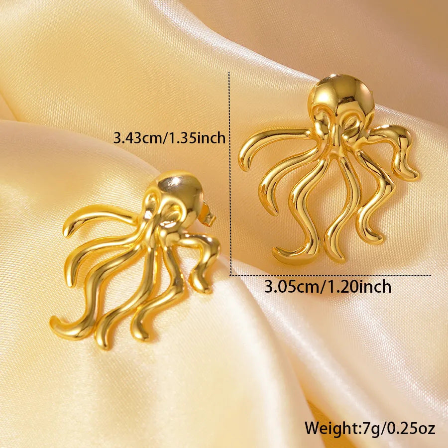Starfish Earrings For Everyday Wear In Simple Style Made Of Durable Titanium Steel