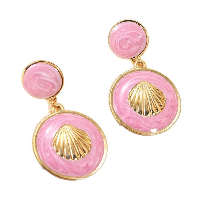 For Earrings Crafted From Durable 304 Stainless Steel Featuring Enamel Design