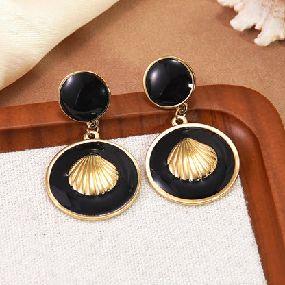 For Earrings Crafted From Durable 304 Stainless Steel Featuring Enamel Design