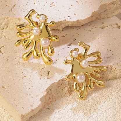 Starfish Earrings For Everyday Wear In Simple Style Made Of Durable Titanium Steel