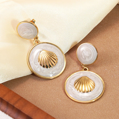 For Earrings Crafted From Durable 304 Stainless Steel Featuring Enamel Design