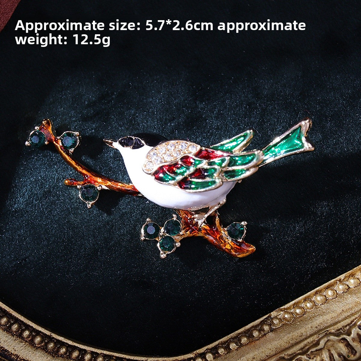Chinese Ancient Style Lapel Pin High-End Light-Proof Suit Jacket Autumn Winter Accessories