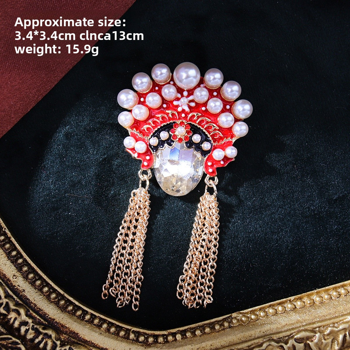 Chinese Ancient Style Lapel Pin High-End Light-Proof Suit Jacket Autumn Winter Accessories