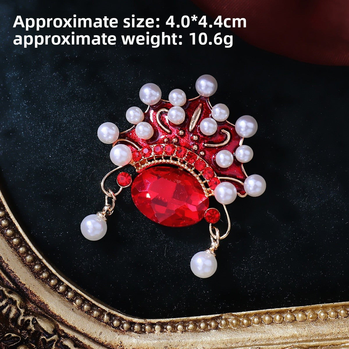 Chinese Ancient Style Lapel Pin High-End Light-Proof Suit Jacket Autumn Winter Accessories