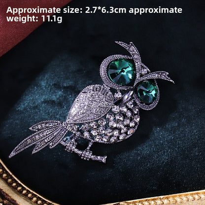 Chinese Ancient Style Lapel Pin High-End Light-Proof Suit Jacket Autumn Winter Accessories