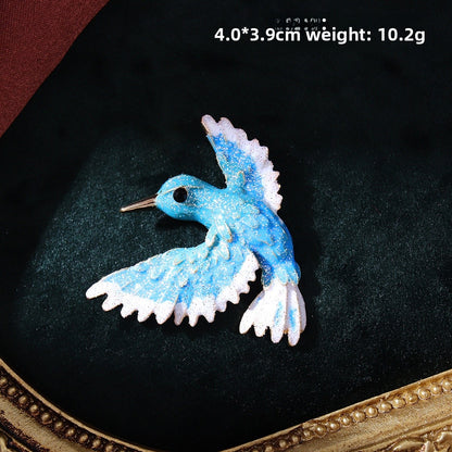 Chinese Ancient Style Lapel Pin High-End Light-Proof Suit Jacket Autumn Winter Accessories