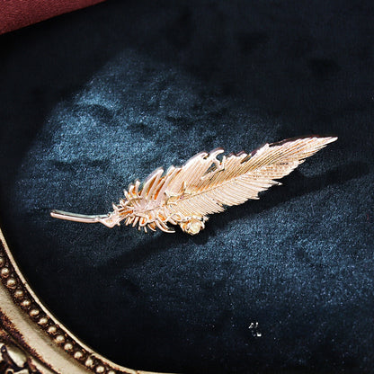 Chinese Ancient Style Lapel Pin High-End Light-Proof Suit Jacket Autumn Winter Accessories